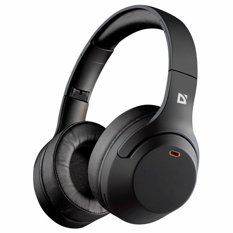 Наушники с микрофоном (гарнитура) DEFENDER FreeMotion B690, Bluetooth, беспроводные, черные, 63690, 514038