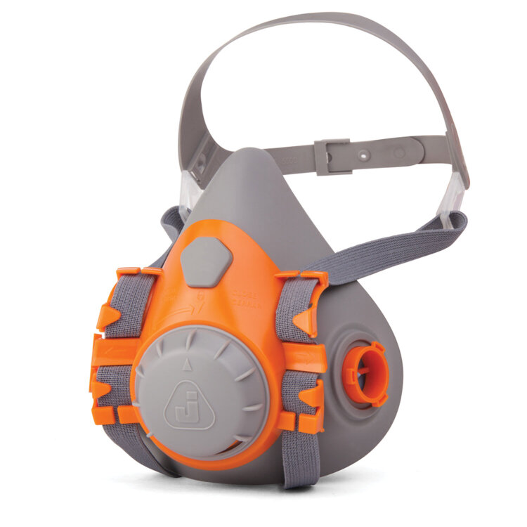 Полумаска фильтрующая Jeta Safety 6500, мягкий силиконовый материал, без фильтров, размер М, 6500-M, 610895