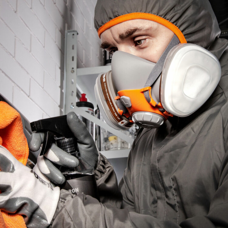 Полумаска фильтрующая Jeta Safety 6500, мягкий силиконовый материал, без фильтров, размер М, 6500-M, 610895