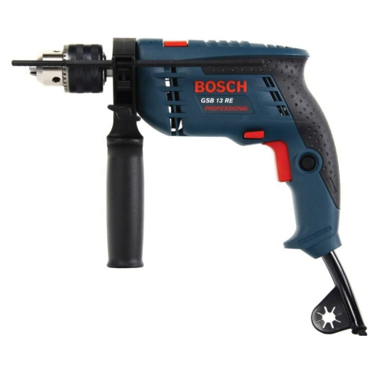 Дрель сетевая ударная, 600 Вт, 2800 об/мин, BOSCH GSB 13 RE 0601217102, 671183