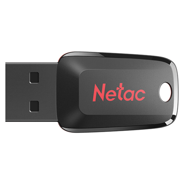 Флеш-диск 16GB NETAC U197, USB 2.0, черный, NT03U197N-016G-20BK, 513707