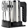 Миксер TIMBERK T-HM40S49, 550 Вт, 5 скоростей, 2 венчика, 2 крюка для теста, подставка, стальной, 457227