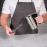 Миксер TIMBERK T-HM40S49, 550 Вт, 5 скоростей, 2 венчика, 2 крюка для теста, подставка, стальной, 457227