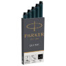 Картриджи чернильные PARKER "Cartridge Quink", КОМПЛЕКТ 5 штук, черные, 1950382, 142387