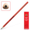 Карандаш чернографитный KOH-I-NOOR, 1 шт., "Triograph", B, трехгранный, без резинки, корпус красный, заточенный, 1802001001KSRU, 48 штук, 180813