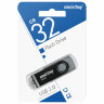 Флеш-диск 32 GB SMARTBUY Twist USB 2.0, черный, SB032GB2TWK, 513909