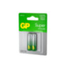 Батарейки КОМПЛЕКТ 2 шт., GP Super G-Tech, AA (LR6, 15А), алкалиновые, пальчиковые, блистер, 15A-2CR2, 456683
