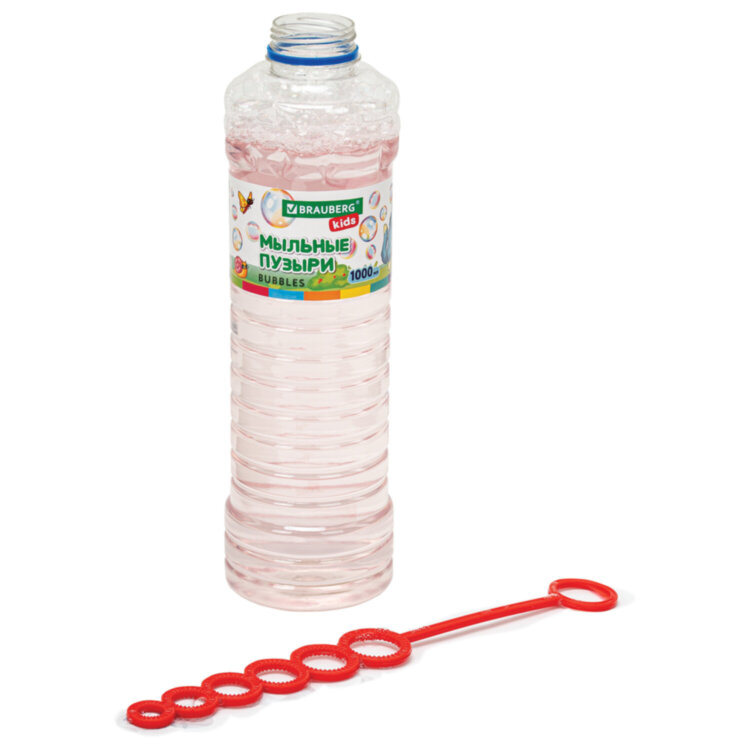 Мыльные пузыри 1000 мл, индивидуальная упаковка, BRAUBERG KIDS, 665455, 665455