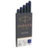 Картриджи чернильные PARKER "Cartridge Quink", КОМПЛЕКТ 5 штук, синие, 1950384, 142388