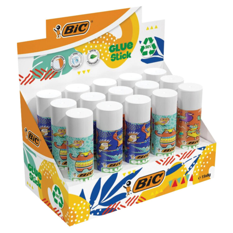 Клей-карандаш BIC "ECOlutions", 8 г, обесцвечивающийся после высыхания, 514784, 273085