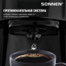 Кофеварка капельная SONNEN CM1095, 900 Вт, объем 1,8 л, подогрев кофе, противокапельная система, черная, 456334, 456334