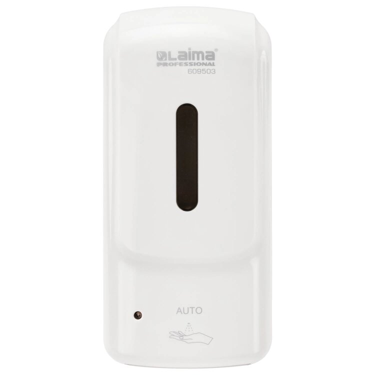 Дозатор для жидкого антисептика LAIMA PROFESSIONAL SUPER, СЕНСОРНЫЙ, 1 л, белый, ABS-пластик, 609503, 609503