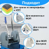 Тележка уборочная BRABIX, 1 съемное ведро 25 л, механический отжим, корзина, металлический каркас, синяя, 601498, 601498