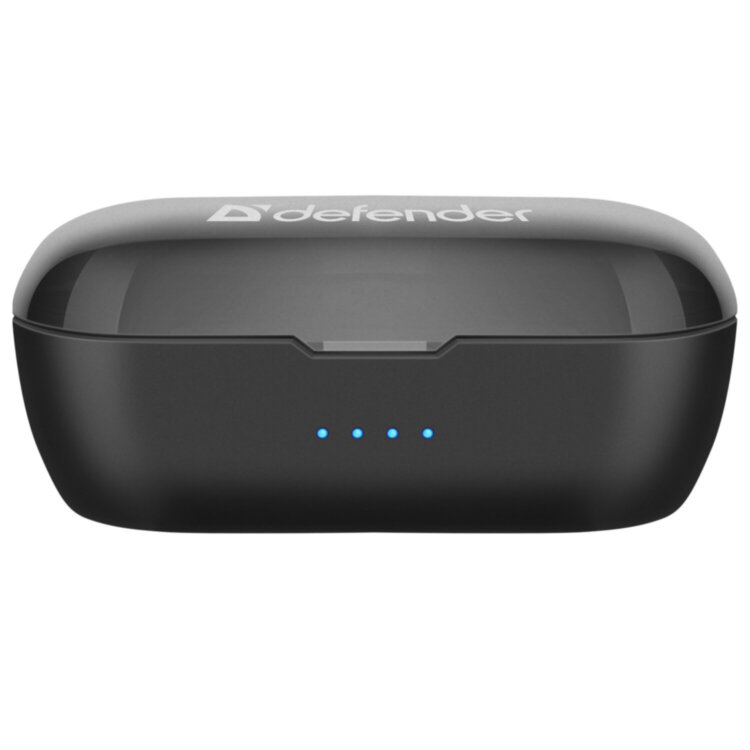 Наушники с микрофоном (гарнитура) DEFENDER TWINS 638, Bluetooth, беспроводные, черные, 63638, 513621