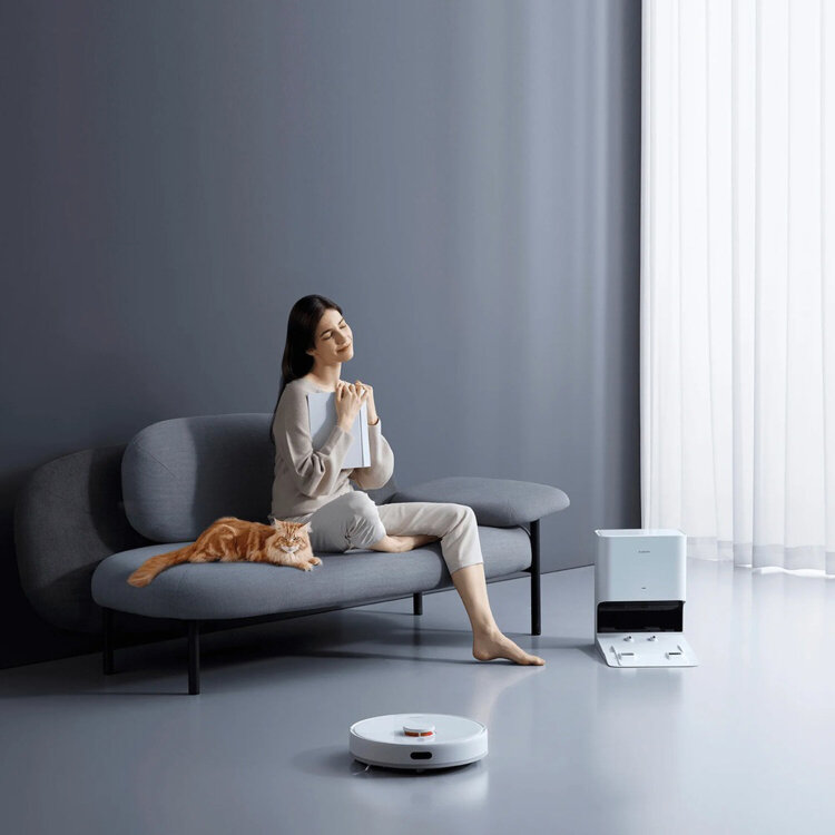 Робот-пылесос XIAOMI Mi Robot Vacuum X10, влажная уборка, контейнер 0,4 л, работа до 180 минут, белый, BHR6068EU, 456681