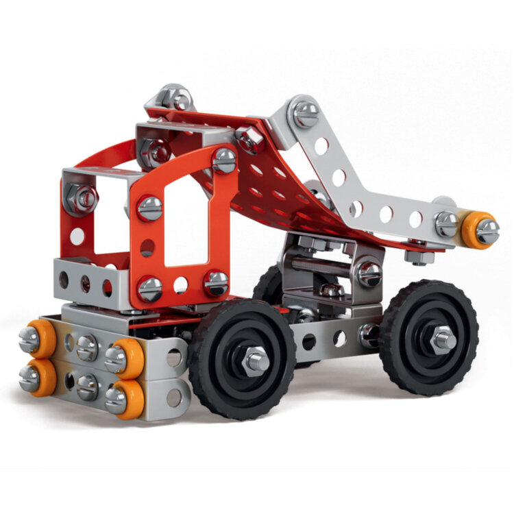 Конструктор металлический "Самосвал", цветной, с подвижными деталями, 128 элементов, BAMBOX (БАМБОКС), 667034, 667034