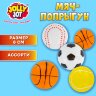 Мяч-попрыгун СПОРТ, 6 см, ТПР, ассорти, 4 вида, JOLLY JOT (ДЖОЛЛИ ДЖОТ), 666125, 24 штук, 666125
