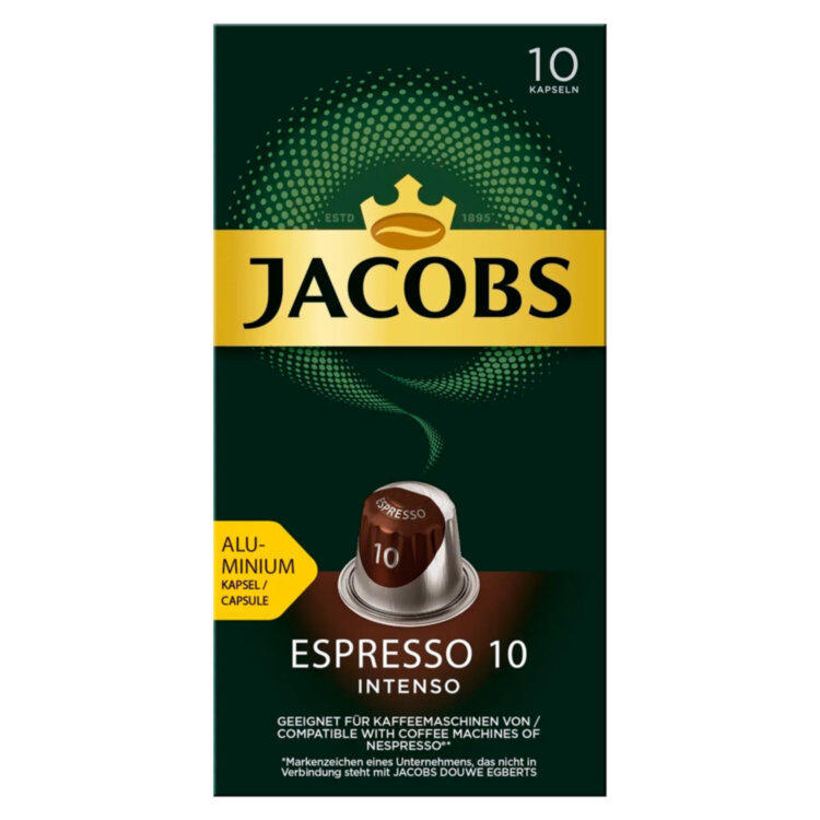 Кофе в капсулах MONARCH "Original" Espresso 10 Intenso для кофемашин Nespresso, 10 порций, 4058904, 622378