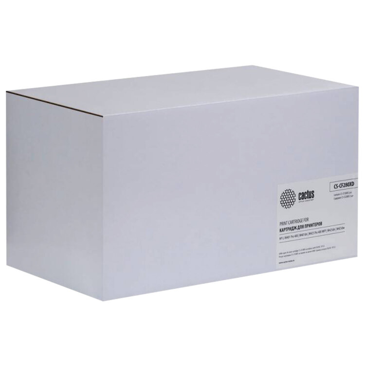 Картридж лазерный CACTUS (CS-CF280XD) для HP LaserJet Pro M401/M425, КОМПЛЕКТ 2 шт., ресурс 2х6900 страниц, 361973