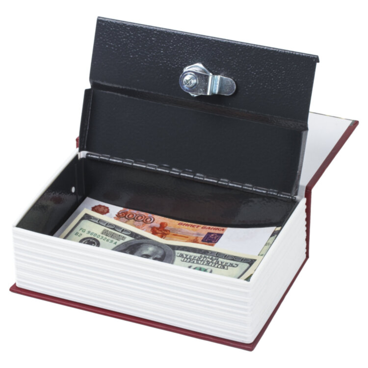 Сейф-книга "Остров сокровищ", 55х115х180 мм, ключевой замок, BRAUBERG, 291050, 291050